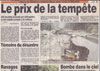 Chronique des conditions météo extrêmes